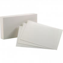 Oxford&reg; White Index Cards 5" x 8" 100/pkg