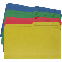Hilroy Enviro-Plus&trade; Reversible File Folders Legal Assorted 40/pkg