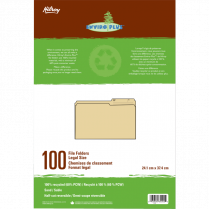 Hilroy Enviro-Plus&trade; Reversible File Folder Legal 100/box
