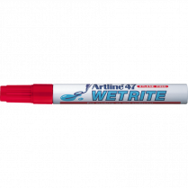 Jiffco Artline&trade; 47 Wet Rite Marker Bullet Tip Red