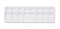 Richeson Plastic Palette 8 Well Slant 4" x 12"