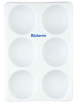 Richeson Tempera Cake Tray White 6capacity