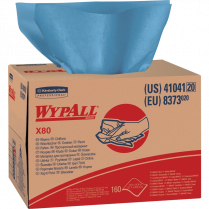 Wypall&reg; Shop Pro X80 Wipes Blue 160 sheets/box
