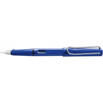 Lamy Safari Fountain Pen Marine Blue Body Fine Point Blue Ink