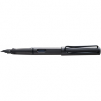 Lamy Safari Fountain Pen Charcoal Body Medium Point Blue Ink