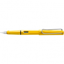 Lamy Safari Fountain Pen Yellow Body Fine Point Blue Ink