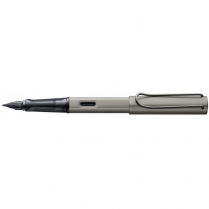 Lamy Lx Fountain Pen Ruthenium Grey Body Fine Point Blue Ink