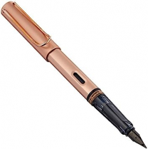 Lamy LX Fountain Pen Rose Gold Body Fine Blue Ink