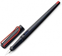 Lamy Joy Calligraphy Fountain Pen 1.1mm Black Body Blue Ink