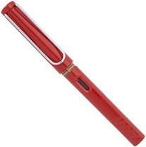 Lamy Safari Fountain Pen Red Body Fine Blue Ink