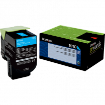 Lexmark&reg; Toner Cartridge Return Program 701C Cyan