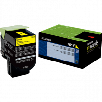 Lexmark&reg; Toner Cartridge Return Program 701Y Yellow
