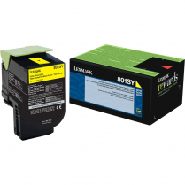 Lexmark 801SY Toner Cartridge Yellow