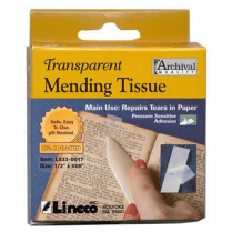 Lineco Pressure Sensitive Mending Tissue 1/2" x 12'