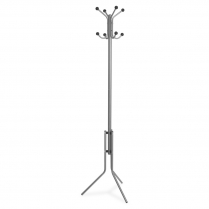 Lorell Tripod Base Coat Rack Silver