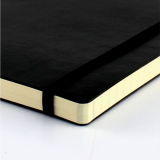 Letts&reg; Edge Notebook 8-1/4" x 5-3/4" Black