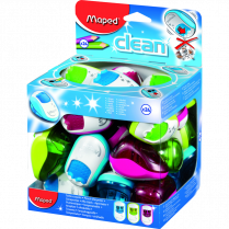 Maped&reg; Clean Pencil Sharpener Double Hole Assorted Colours