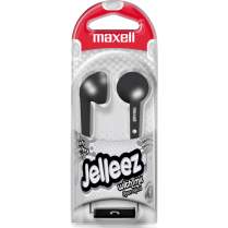 Maxell Jelleez Stereo Earbuds with Mic Black