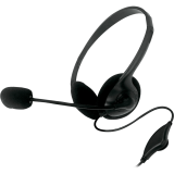 Maxell Stereo USB Headphones with Boom Mic Black