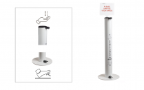 MITYBILT SaniTower Standing Hand Sanitizer Dispenser