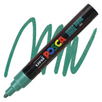 Posca PC-5M Paint Marker Medium Bullet Metallic Green