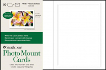 Strathmore Photo Mount Cards 5" x 7" White Classic Embossed 50/Pkg