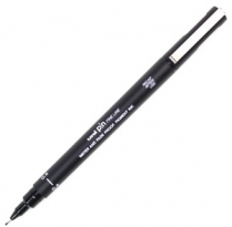 uni Pin Fineliner .6mm Black