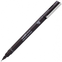 uni Pin Fineliner .5mm Dark Grey