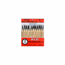 Yasutomo Niji Wood Carving Knives 12/Set