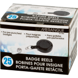 Merangue Klip-N-Pull Badge Holder 25/pkg