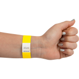Merangue Security Wristbands Yellow 100/box