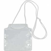 Merangue Pocket Name Badge Kits String Holder 3" x 4" Clear 10/pkg