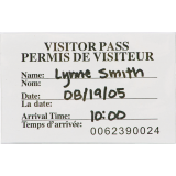 Merangue Fold-Over Name Badge Kits Clip Holder 2-1/4" x 3-1/2" Clear 100/pkg