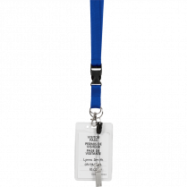 Merangue Lanyard 17-1/2" Blue 12/box