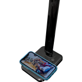 Merangue Desk Lamps with Charger Black