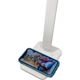 Merangue Desk Lamps with Charger White