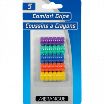 Merangue NiceTouch&trade; Comfort Grips Assorted Colours 5/pkg
