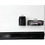 Merangue Magnetic Whiteboard Mesh Caddy Accessory Black