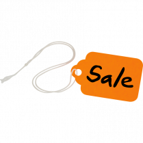 Merangue Merchandise String Tags 1-3/32" x 3/4" Assorted Neon Colours 100/pkg