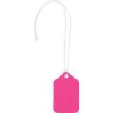Merangue Merchandise String Tags 1-3/32" x 3/4" Assorted Neon Colours 100/pkg
