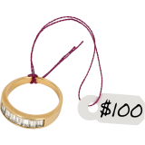 Merangue Jewellery Tags 13/16" x 3/8" White 100/pkg