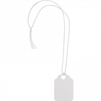 Merangue Merchandise String Tags 1-3/32" x 3/4" White 50/pkg