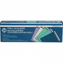 Merangue Poly Mailers 10" x 13" Assorted Colours 50/pkg