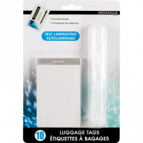 Merangue Self-Laminating Luggage Tags 4" x 3-3/8" 10/pkg