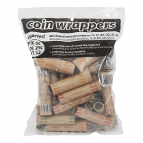 Merangue The Coin-Tainer&reg; Coin Wrappers Assorted 36/pkg