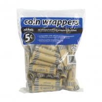 Merangue The Coin-Tainer&reg; Coin Wrappers 5&cent; 36/pkg
