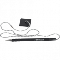 Merangue Stay Put Pen with 24" Chain Black