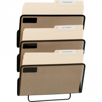 Merangue 3-Slot Wall File Letter Size Black