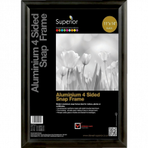 Seco Snap Frame Sign Holder 11" x 14" Black