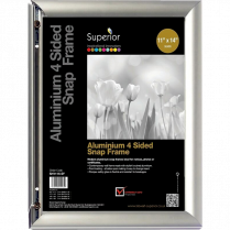 Seco Snap Frame Sign Holder 11" x 14" Silver